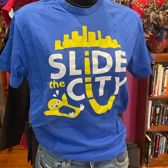 Blue Slide The City Tee, Men's/Unisex Size Small - Picture 1 of 4